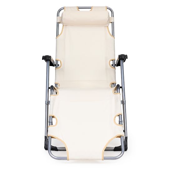 Klappbarer Garten-Strandstuhl Liegestuhl 2-in-1