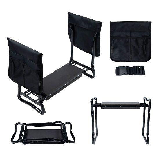 Klappbarer Kniehocker für die Gartenarbeit mit Werkzeuggürtel und 2 Organisatoren