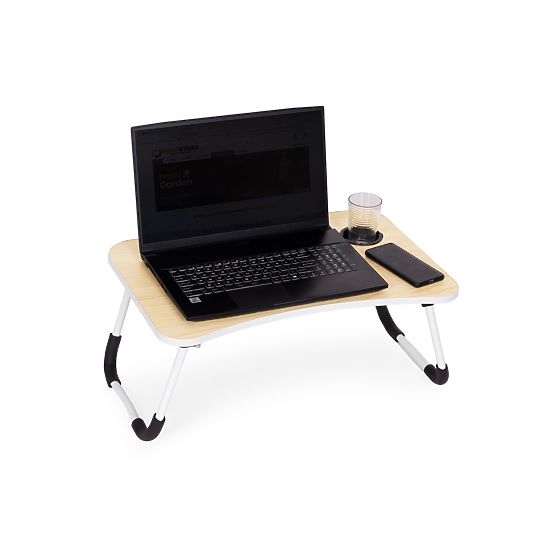 Klappbarer Laptopständer 60x40 cm mit Lampe und Ventilator ModernHome