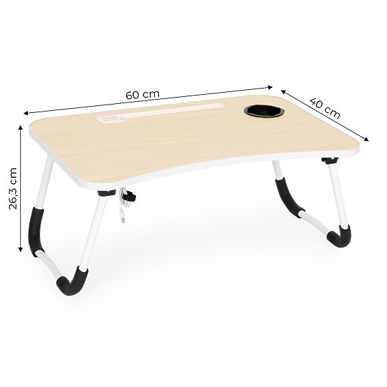 Klappbarer Laptopständer 60x40 cm mit Lampe und Ventilator ModernHome