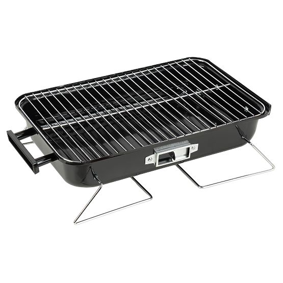 Klappbarer tragbarer Holzkohlegrill CAMPAL mit Deckel