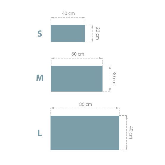 Gepolsterte Paneele Klasik - Azurblau