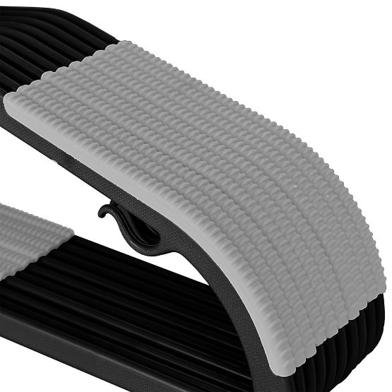 Kleiderbügel Flexi Set 10 Stück schwarz-grau