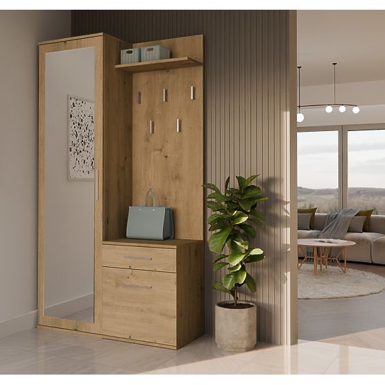 Kleiderschrank DUO EICHE ARTISAN