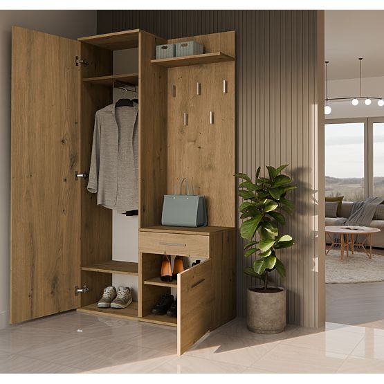 Kleiderschrank DUO EICHE ARTISAN