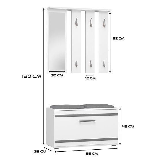 Kleiderschrank Opal OPAL WEISS