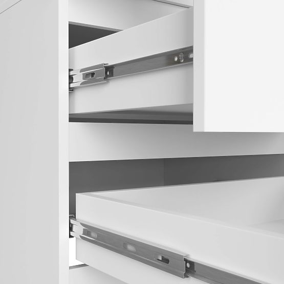 KLEIDERSCHRANK STAR S 60 cm 2 TÜREN 2 SCHUBLADEN WEISS