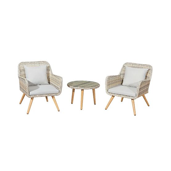 Kleine Balkonset aus Technorattan BELICCO