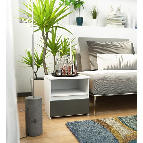 KOMMODE CL1 PK WEISS / GRAPHITGRAU