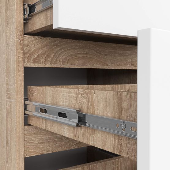 KOMMODE CL4 PK EICHE SONOMA / WEISS