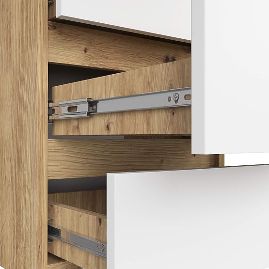 KOMMODE CL6 PK EICHE ARTISAN / WEISS