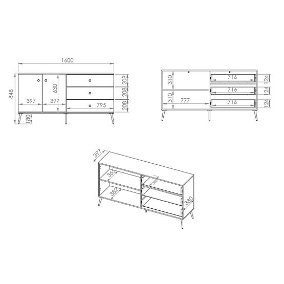 Kommode Forest größer - grün