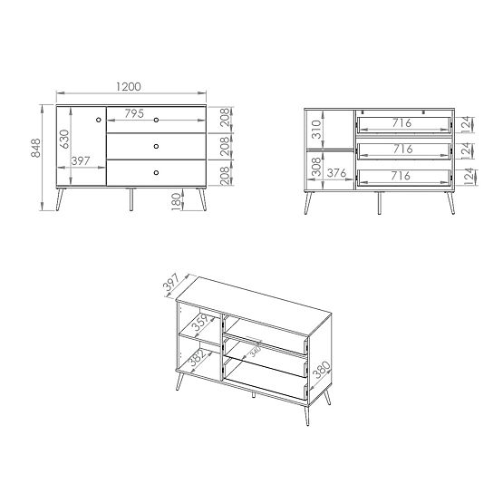 Kommode Forest kleiner - grün
