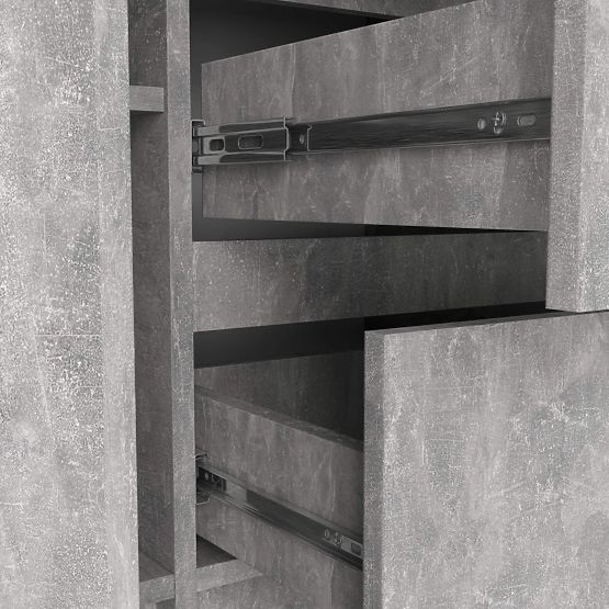 KOMMODE K100 2D 3SZ PK BETON