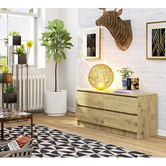 KOMMODE K120 4SZ CLP PK EICHE ARTISAN