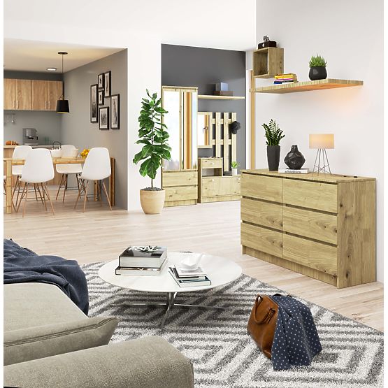 KOMMODE K120 6SZ CLP EICHE ARTISAN