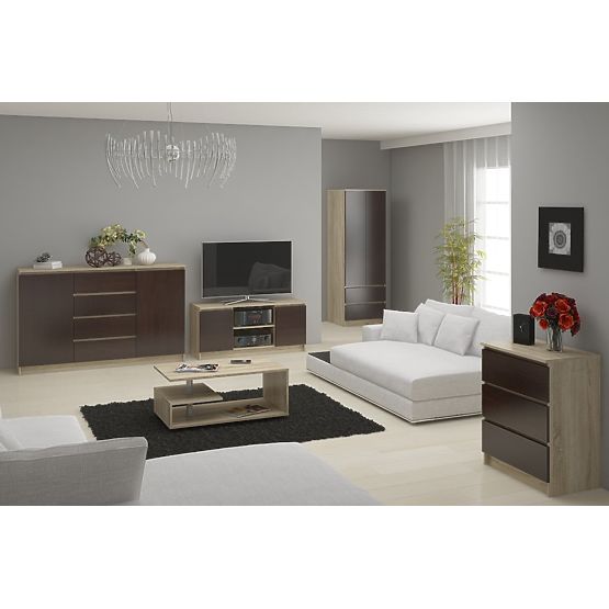 KOMMODE K140 6SZ CLP EICHE SONOMA / WENGE