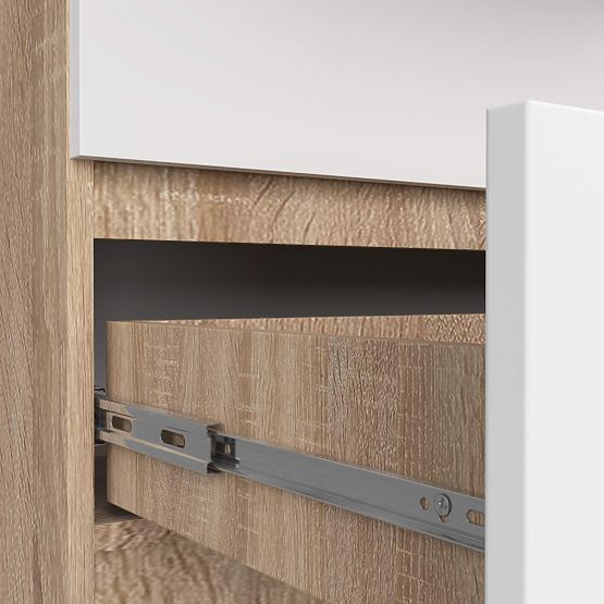 KOMMODE K160 10SZ CLP PK EICHE SONOMA / WEISS