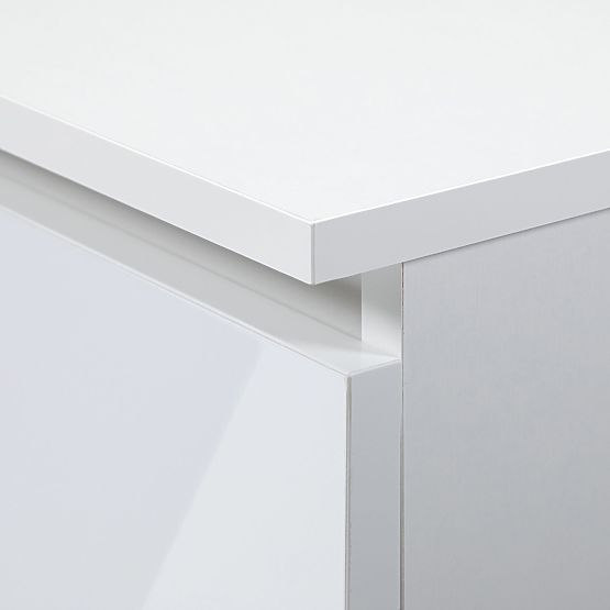 KOMMODE K160 2T 4S CLP PK WEISS HOCHGLANZ