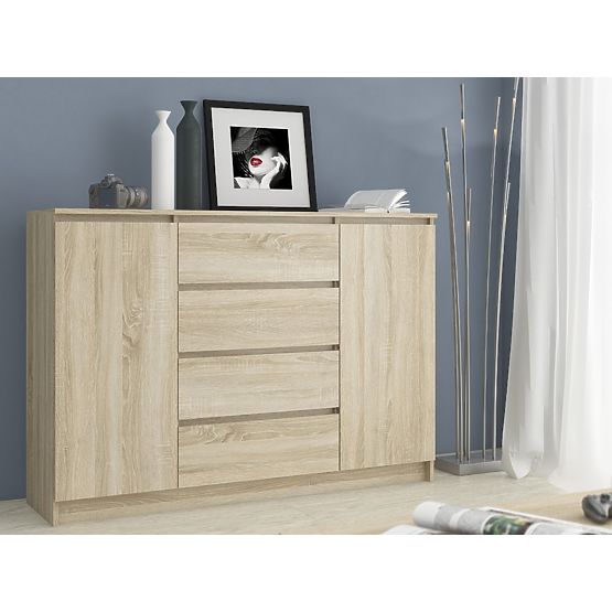 KOMMODE K160 2T 4SZ CLP PK EICHE SONOMA