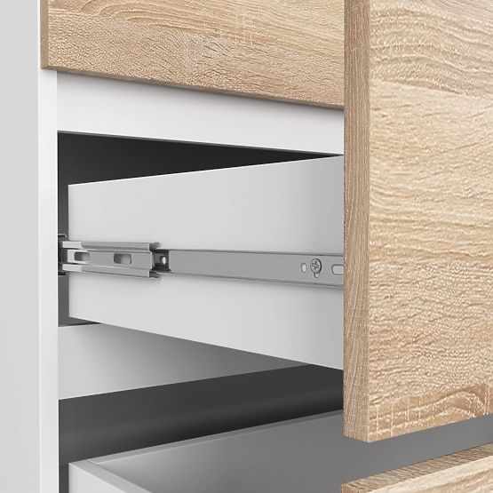 KOMMODE K160 6SZ CLP PK WEISS / SONOMA