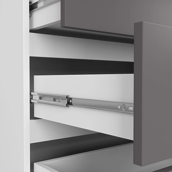 KOMMODE K160 8SZ CLP PK WEISS / GRAU