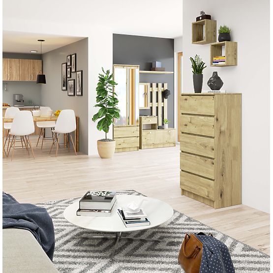 KOMMODE K60 5SZ CLP PK EICHE ARTISAN