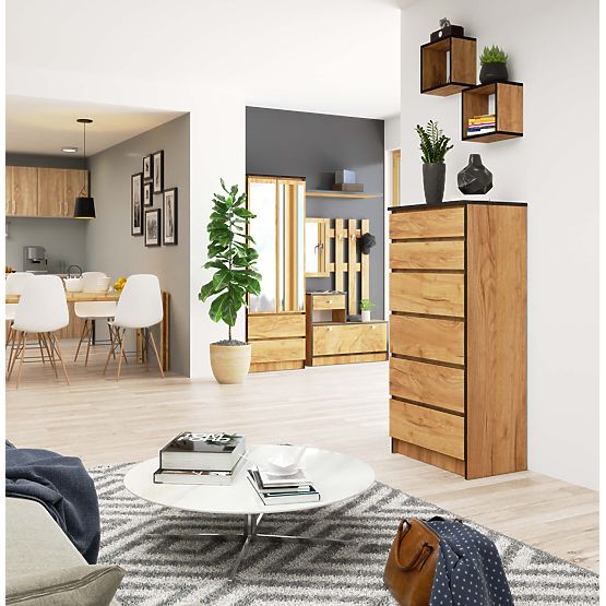 KOMMODE K60 6SZ CLP PK EICHE CRAFT