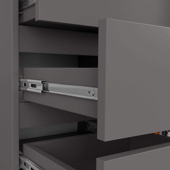 KOMMODE K80 1T 5SZ PK GRAPHITGRAU