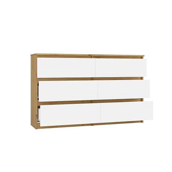 Kommode Malwa M6 120 EICHE ARTISAN WEISS