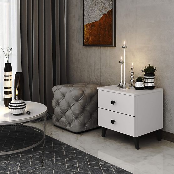 KOMMODE MOBI K-02 WEISS SCHWARZ