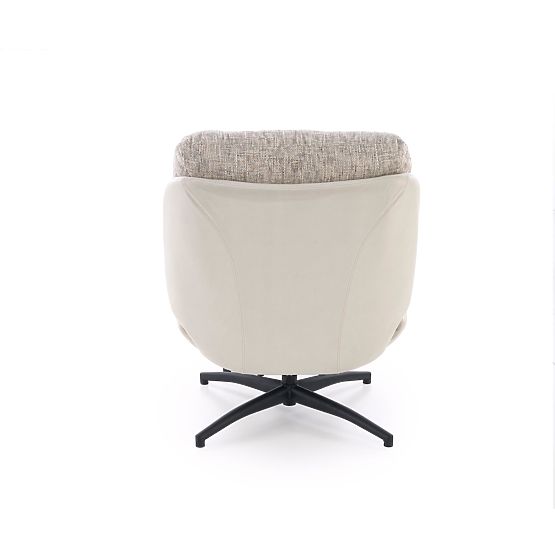 KRONOS Sessel mit Fußhocker, beige / mehrfarbig (1p=1 Stück)
