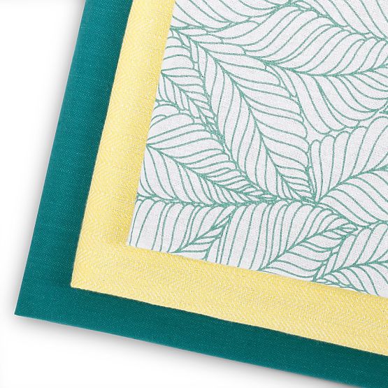 Küchenhandtuch LETTY Farbe Türkis mit modernem Druckmotiv im modernen Stil 50x70 ameliahome