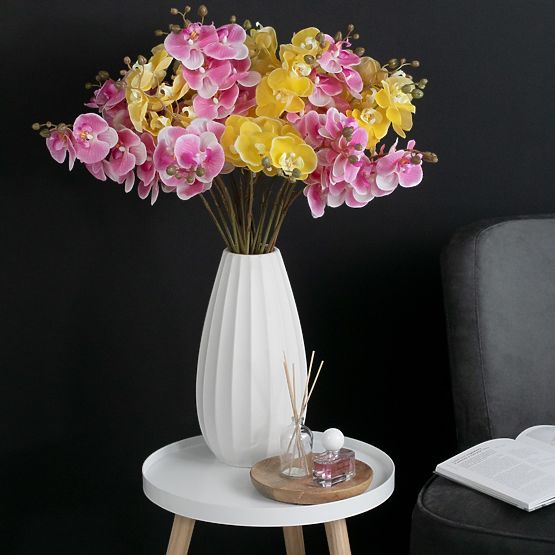 Kunstblume FALENI gelbe Farbe moderner Stil ameliahome
