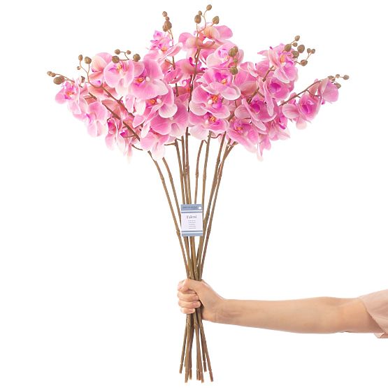 Kunstblume FALENI rosa Farbe moderner Stil ameliahome