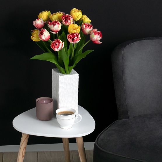 Kunstblume TULIPI gelbe Farbe moderner Stil ameliahome