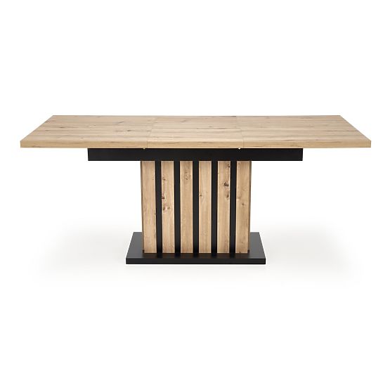 LAMELLO ausziehbarer Tisch 160-210/90 cm Eiche Artisan/Schwarz