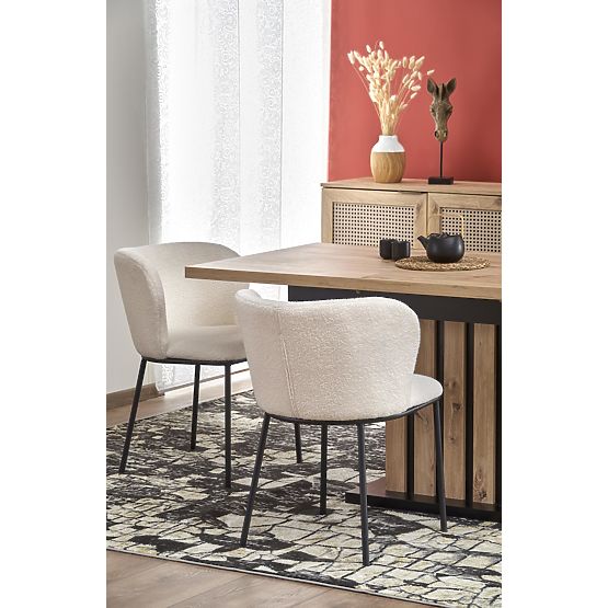 LAMELLO ausziehbarer Tisch 160-210/90 cm Eiche Artisan/Schwarz