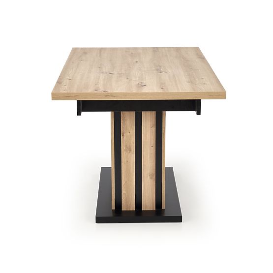 LAMELLO ausziehbarer Tisch 160-210/90 cm Eiche Artisan/Schwarz