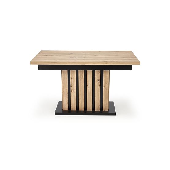 LAMELLO ausziehbarer Tisch 160-210/90 cm Eiche Artisan/Schwarz