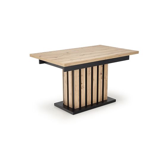 LAMELLO ausziehbarer Tisch 160-210/90 cm Eiche Artisan/Schwarz