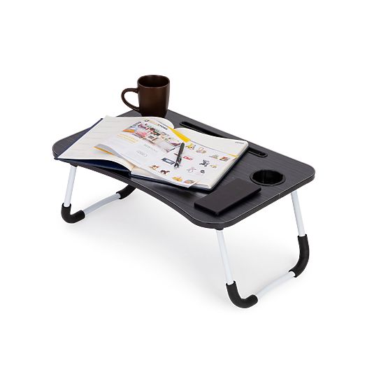 Laptop-Tisch für das Bett 60x40cm - Schwarz