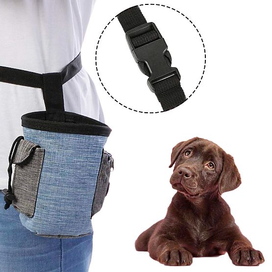 Leckerlitasche für Hunde MAILO blau