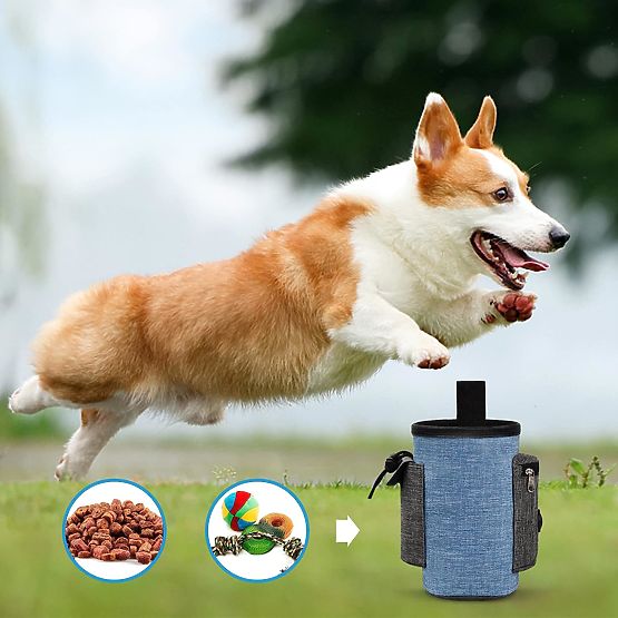 Leckerlitasche für Hunde MAILO blau