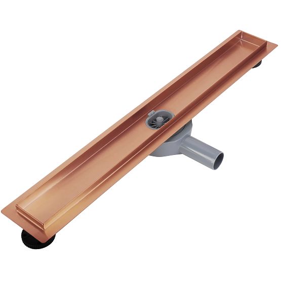 Linearer Abfluss REA Neox für gebürstetes Kupfer 80