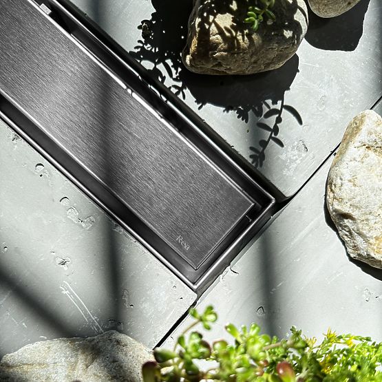 Linearer Abfluss REA NEOX PRO Gebürsteter Stahl 60