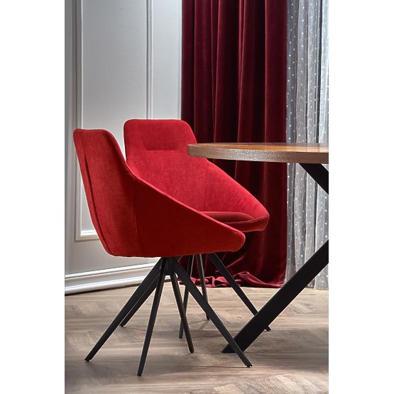 LOCARNO Tisch, Platte - Nussbaum, Bein - Schwarz (2p=1Stk)