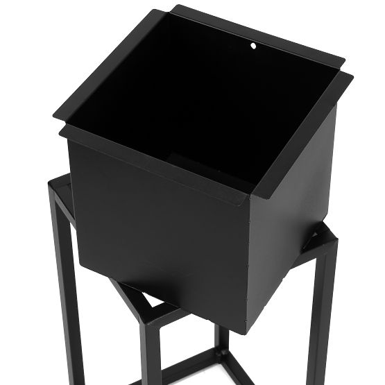 Loft-Blumentopf Concove 60 cm schwarz