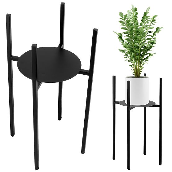 Loft-Pflanzenständer Torre 60 cm schwarz