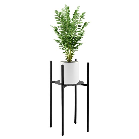 Loft-Pflanzenständer Torre 60 cm schwarz